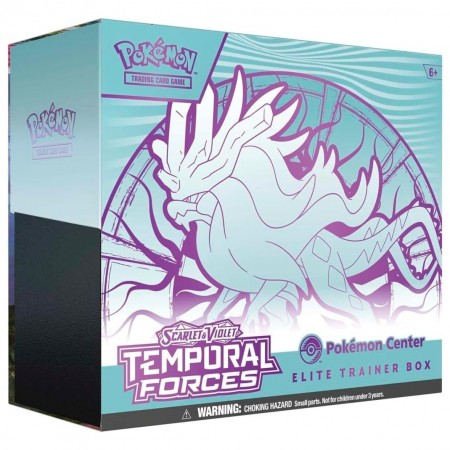 Pokemon Scarlet & Violet: Walking Wake Temporal Forces Pokemon Center Elite Trainer Box (ETB) rinkinys (Anglų k.)